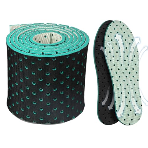 Plantillas De Zapatos Transpirable - Rolls De Deporte Autocorte Con Dos Colores | Inserciones De Pie Resistentes A Los Hombres Para Hombres, Mujeres, Apoyo Cómodo, Amortiguación
