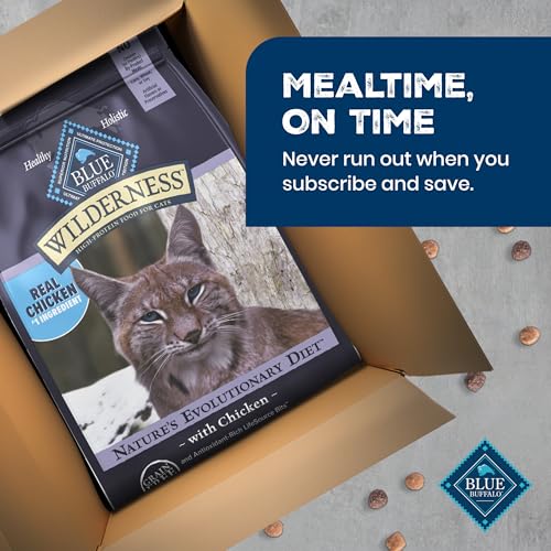 Blue Buffalo Wilderness Natural Adult Dry Cat Food, High-Protein, Chicken, 12 lb. - image 9
