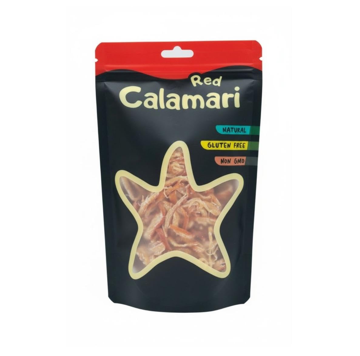 Premium Shredded Dried Red Squid – Savory Asian Seafood Snack – High Protein, Low Fat, Gluten-Free, No MSG, Naturally Flavorful – 4oz (110g)