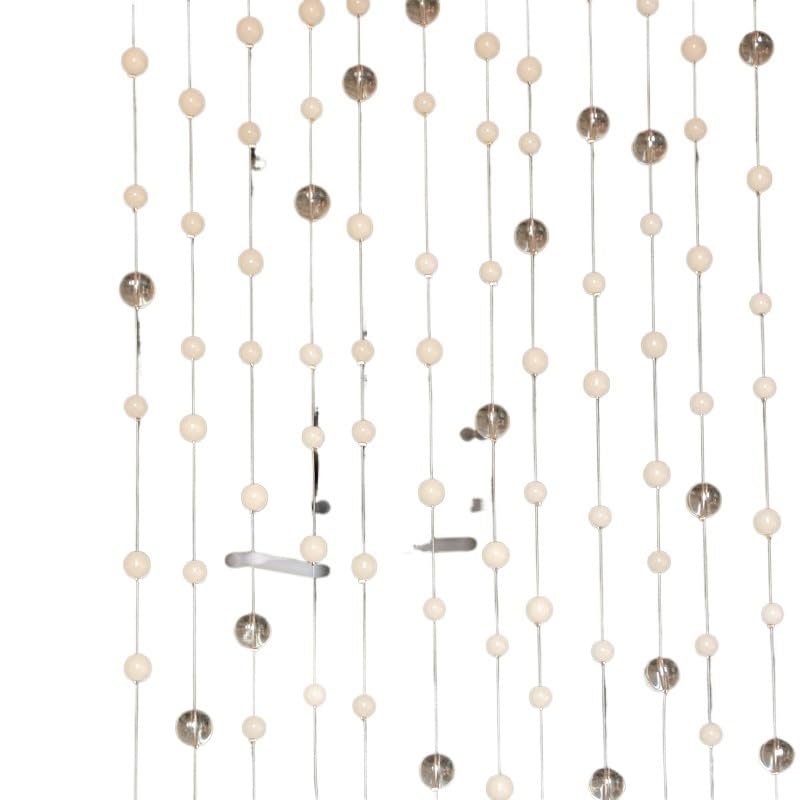 Rideau En Perles De Cristal Rideau de perles arrangement irrégulier rideau de cristal de verre transparent blanc décoration intérieure de la maison rideau de porte Pour Maison, Salon, Chambre à Couche