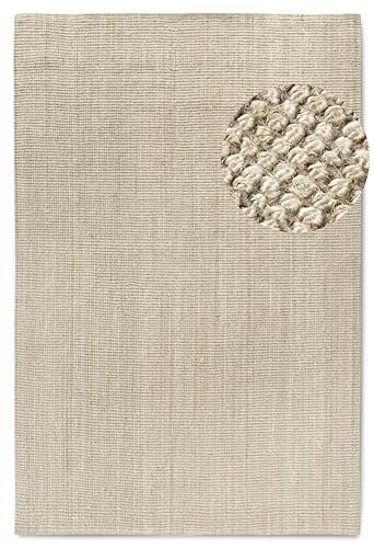 Villeroy & Boch Jute Teppich Rosalie - Natur Wohnzimmerteppich handgewebt & natürlich - Boho Teppich für Wohn-, Schlaf- und Esszimmer… – Ansicht 2