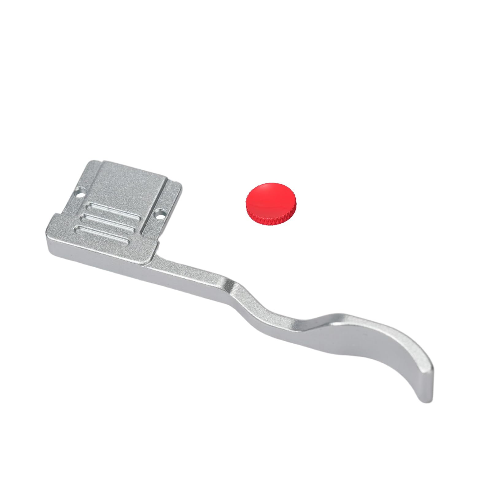 A7CII A7CR Metal Thumb Up Grip for Sony A7C II A7C R A7C2 Digital Camera Hot Shoe Thumb Hand Grip with Camera Shutter Button Accessories (Silvery)