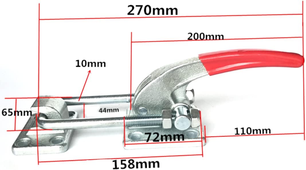 HIGH CAPACITY LATCH 40380 WITH CATCH, FOR SMOKERS, DOORS, LIDS, TAILGATES, BBQ, FENCES