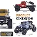 RocHobby Atlas 1/10 RC Crawler, RC Rock Truck Off Road, RC Car Indoor&Outdoor 2 in 1, RC Rock Crawler 4x4 Hobby Grade for Adults Need to Complete (Yellow)