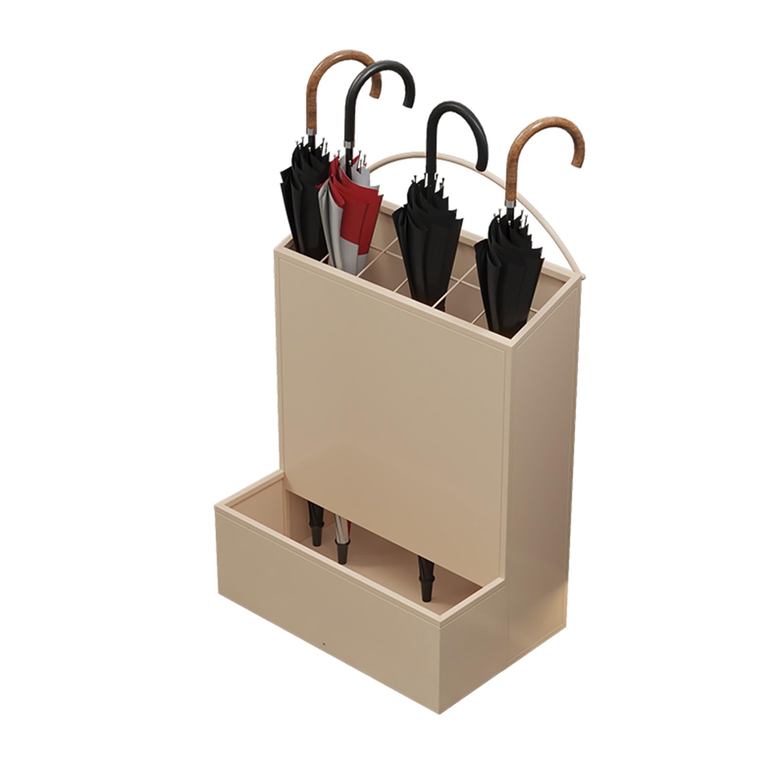 GYRAZXS Large Capacity Commercial Umbrella Stand - Heavy-Duty Umbrella Storage Rack for Hotel Lobby & Entrance, Durable Umbrella Holder with Bucket Design, Space-Saving Solution