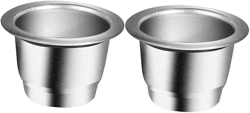 Cabilock Keirig. Cafetera de una sola taza, 2 tazas, portátil, máquina de café de acero inoxidable, cafetera, para el hogar, café, reutilizable,