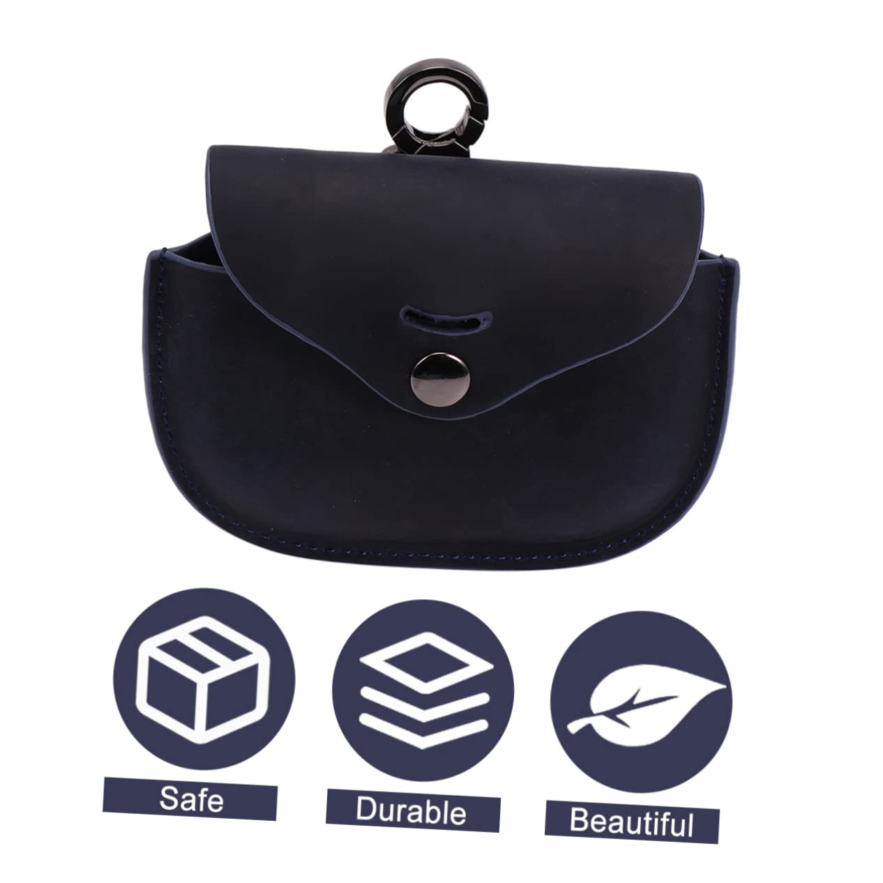 jojofuny 3 Juegos Funda para Auriculares Inalámbricos Bolsa para Auriculares Inalámbricos Caso De Auriculares Organizador De Auriculares Piel Genuina Portátil Estuche De Cuero