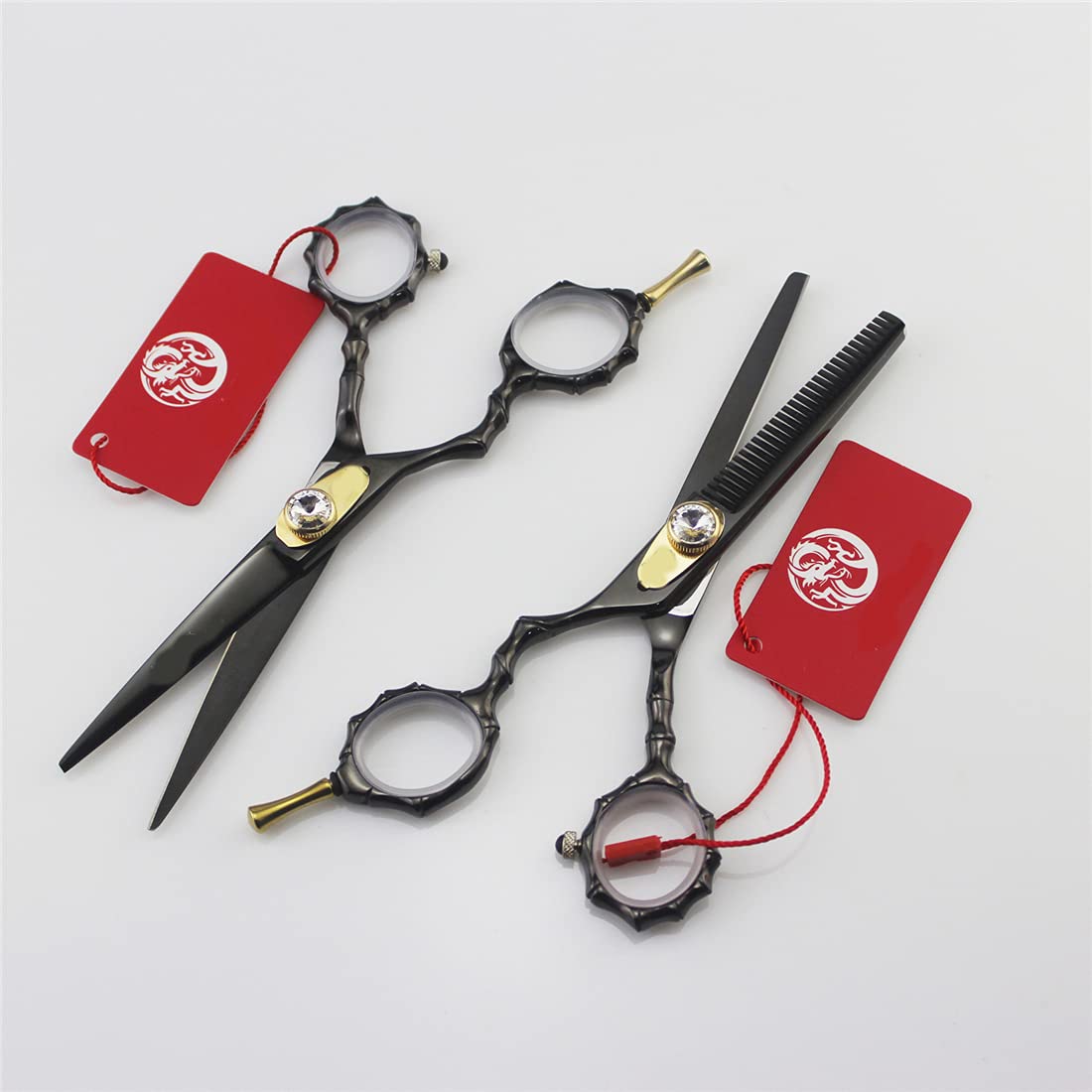 Gauche Coiffeurs Ciseaux Ciseaux Ciseaux Scissor Set Ensemble De Coiffures De Cheveux Professionnels Kit, pour Femmes/Hommes/Enfants Et Barbiers