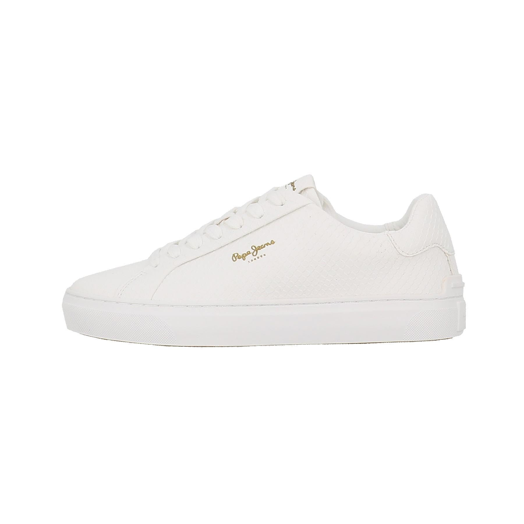 Pepe Jeans Women's Camden Rump W Sneak, White(White), 5