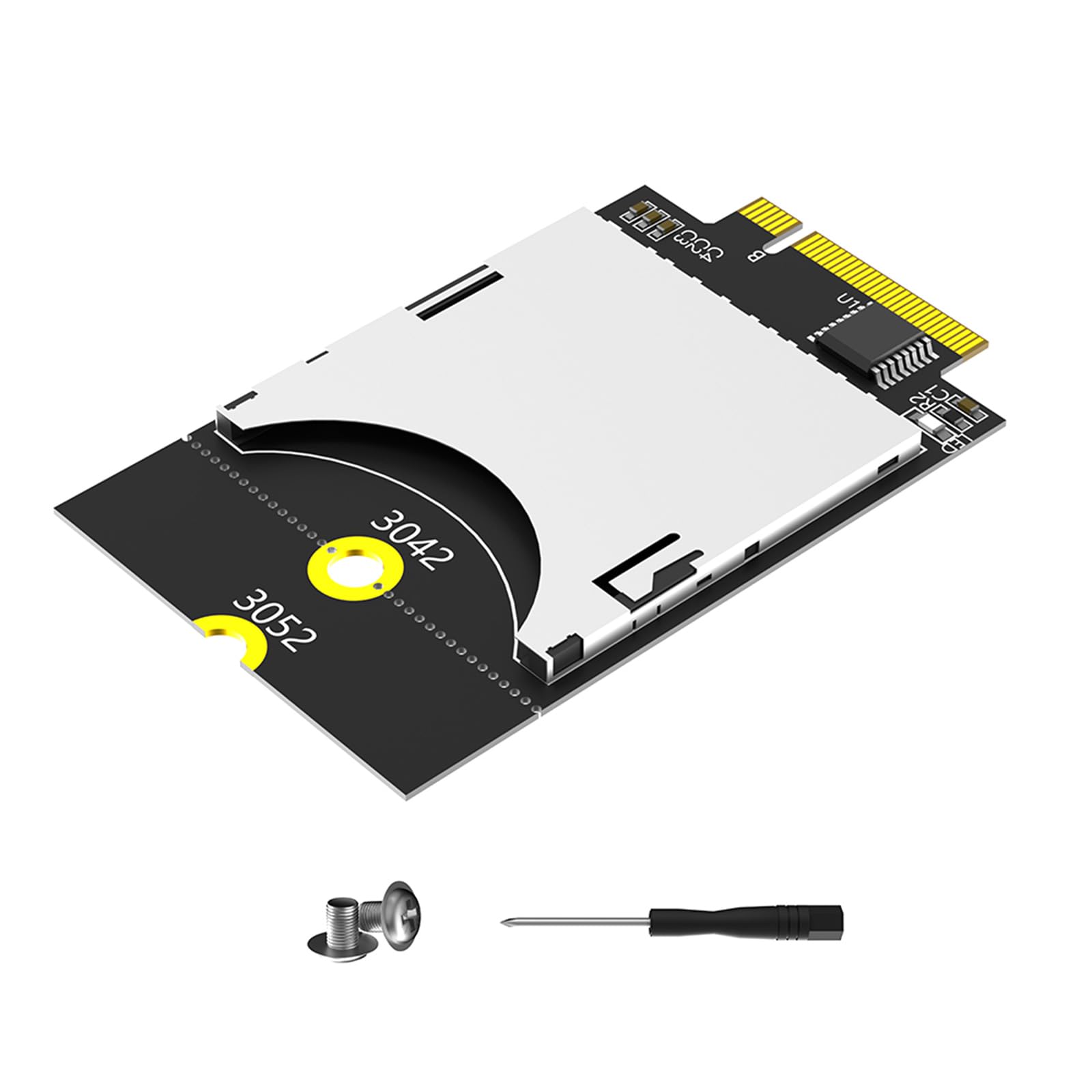NGFFs Key B USB Bus to SDCard Reader Converters Adapter for Laptop Computer