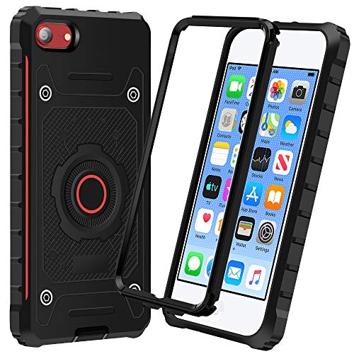 iMangoo Funda para iPod Touch 7, iPod Touch 6 Funda, iPod Touch 5 Funda Resistente a los Arañazos Resistente a los Impactos Golpes Prueba de Polvo cubierta para Apple iPod Touch 7/6/5 Generación