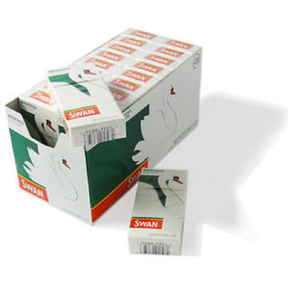 SWAN Extra Slim Menthol Cigarette Smoking Filter Tips 120 per pack - 20 Packs