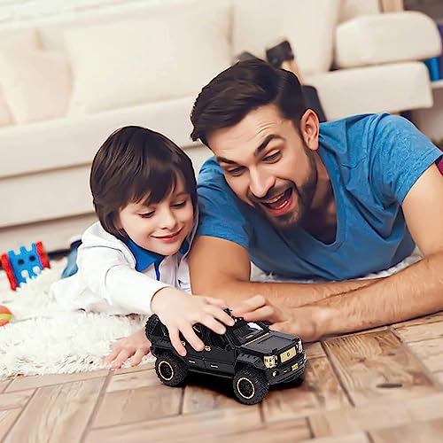 Image of Exclusive Alloy Metal Pull Back Die-Cast Car Diecast Metal Pullback Toy Car with Openable 6 Doors,Light Music Boys Gifts Toys (1:24 Big G-Patton - Multicolor)