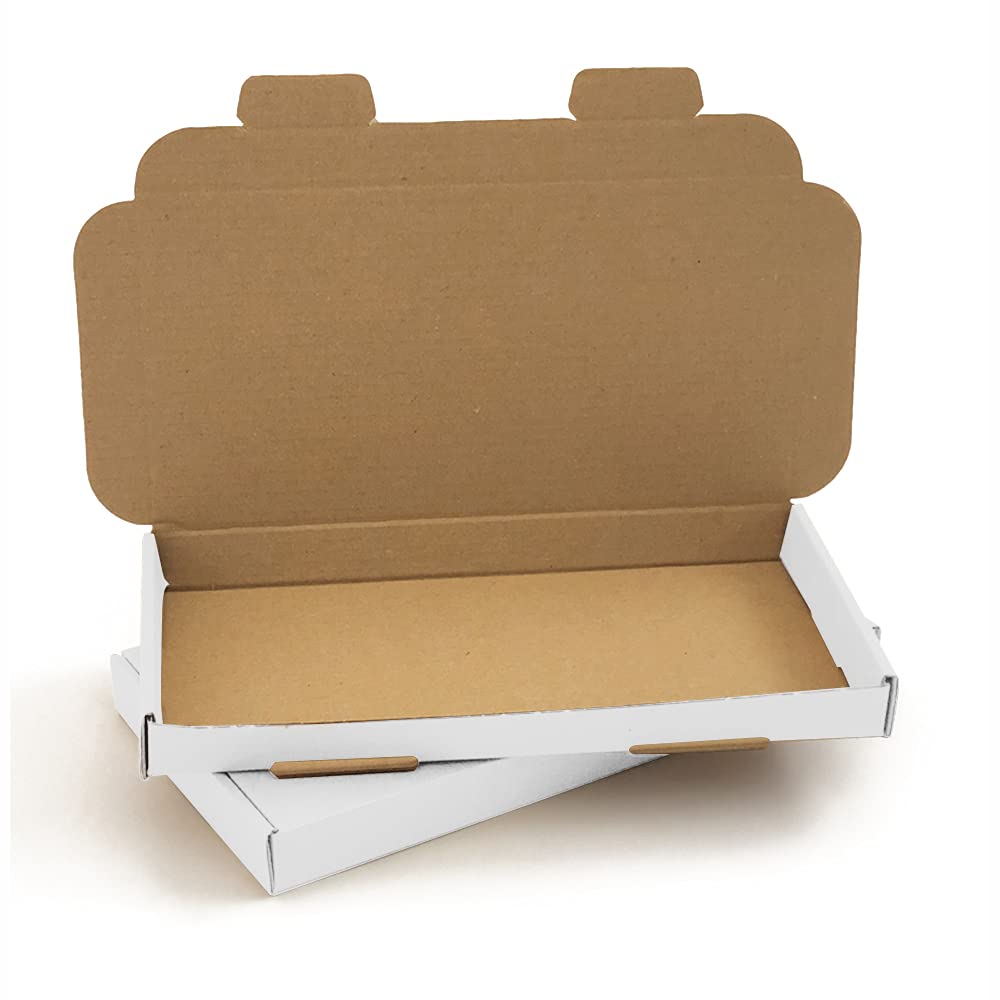 220x110x20mm || PACK OF 200 || DL || AKAR White Large Letter Postal Boxes DL Pip Box Suitable for Royal Mail PIP Boxes Strong DL Box Letterbox Postal Boxes Strong DL Boxes Posting DL Boxes