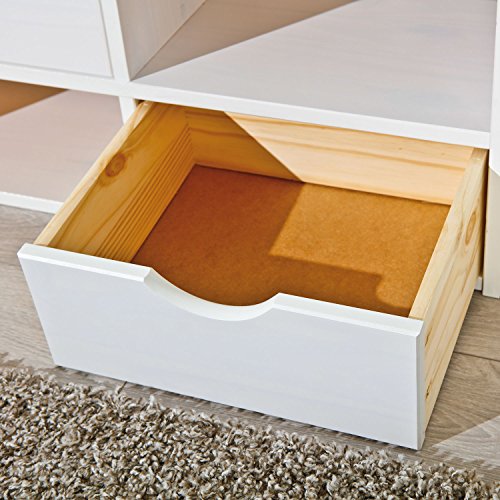 Cama Casal Multifuncional Madeira Maciça 6 Gavetas Charme Inter Link Branco Lavado