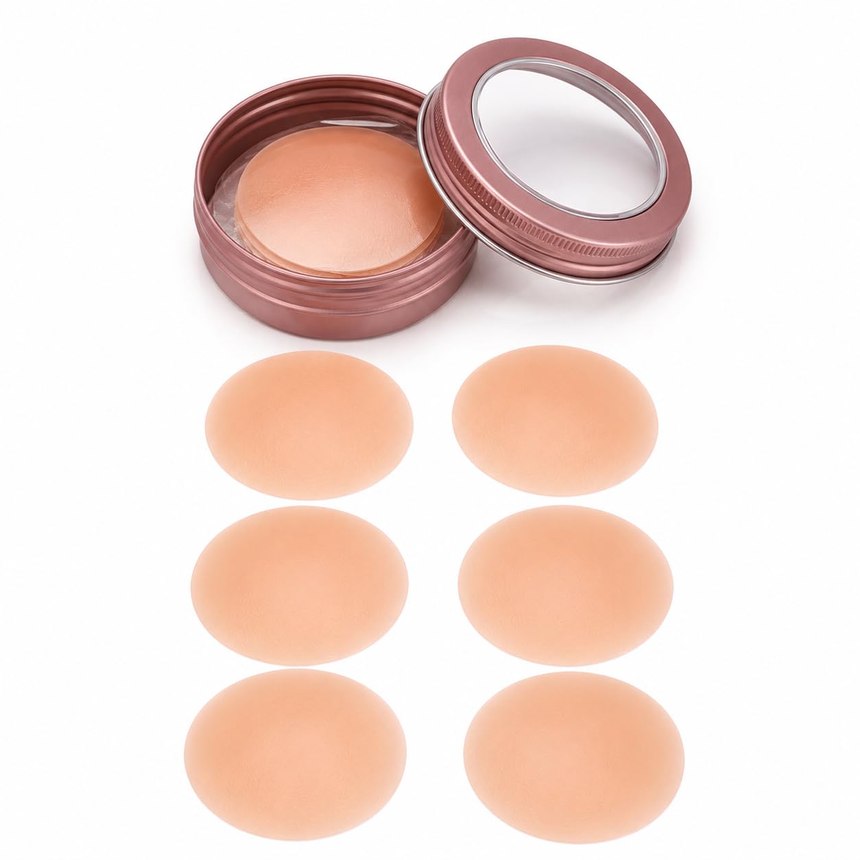 munaafi Reusable Silicone Nipple Covers with Gift Box-Women's Self-Adhesive Breast Pasties, No-Show Coverage Under Backless&Strapless Outfits,Waterproof,Sweat-Proof Includes Bow Storage Case-picture-45