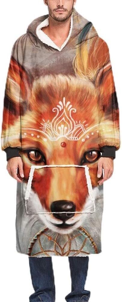Couverture Géante en Molleton | Idée Cadeau Imprimé Animal 3D Douillet