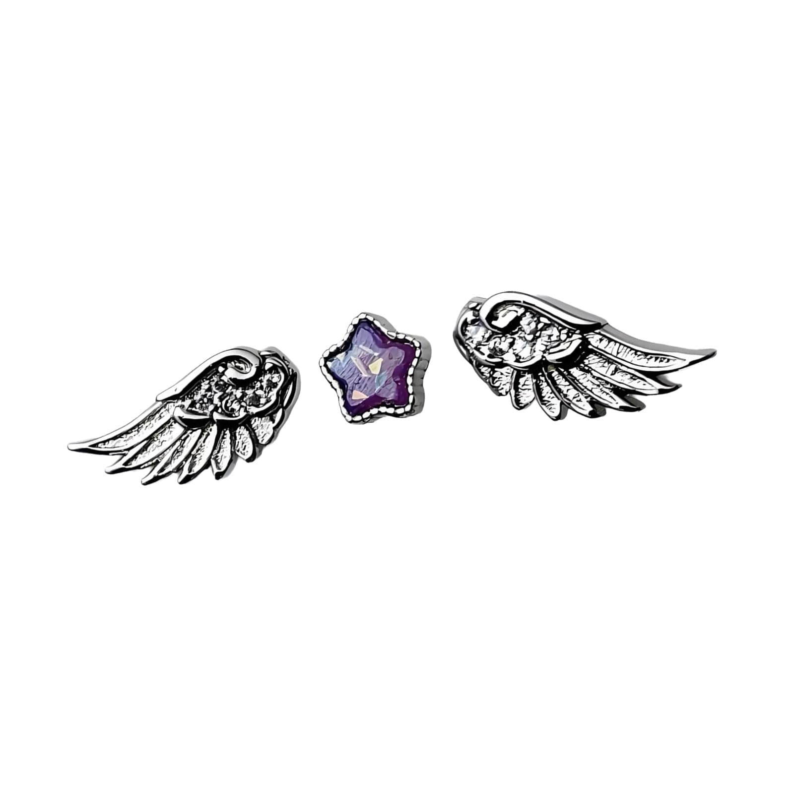 Maxtonser Lightweight Comfortable Star Wing Studs Earrings Stylish Ear Accessories for Daily Wear Travel and Gifting