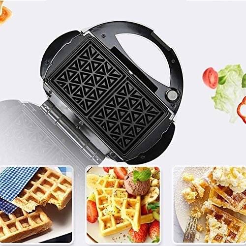 WMMCM Sandwich Maker 3-in-1 Waffeleisen, Press Grill mit Abnehmbarer Antihaft-Platten, LED-Anzeigen, Cool-Touch-Griff… – Bild 3