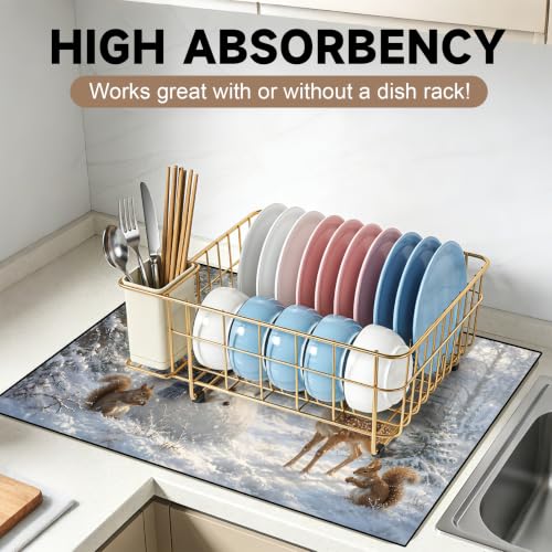 Image of Stove Top Cover for Electric Stove: 28''x20'' Stove Cover Elevate Your Kitchen Reliable Heat Protection,Non-Slip Kitchen Decor (Woodland)