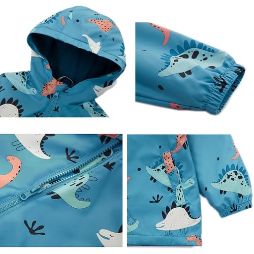 Image of Rokka&Rolla Toddler Boys' Water-Resistant Fleece Lined Windbreaker Transitional Jacket