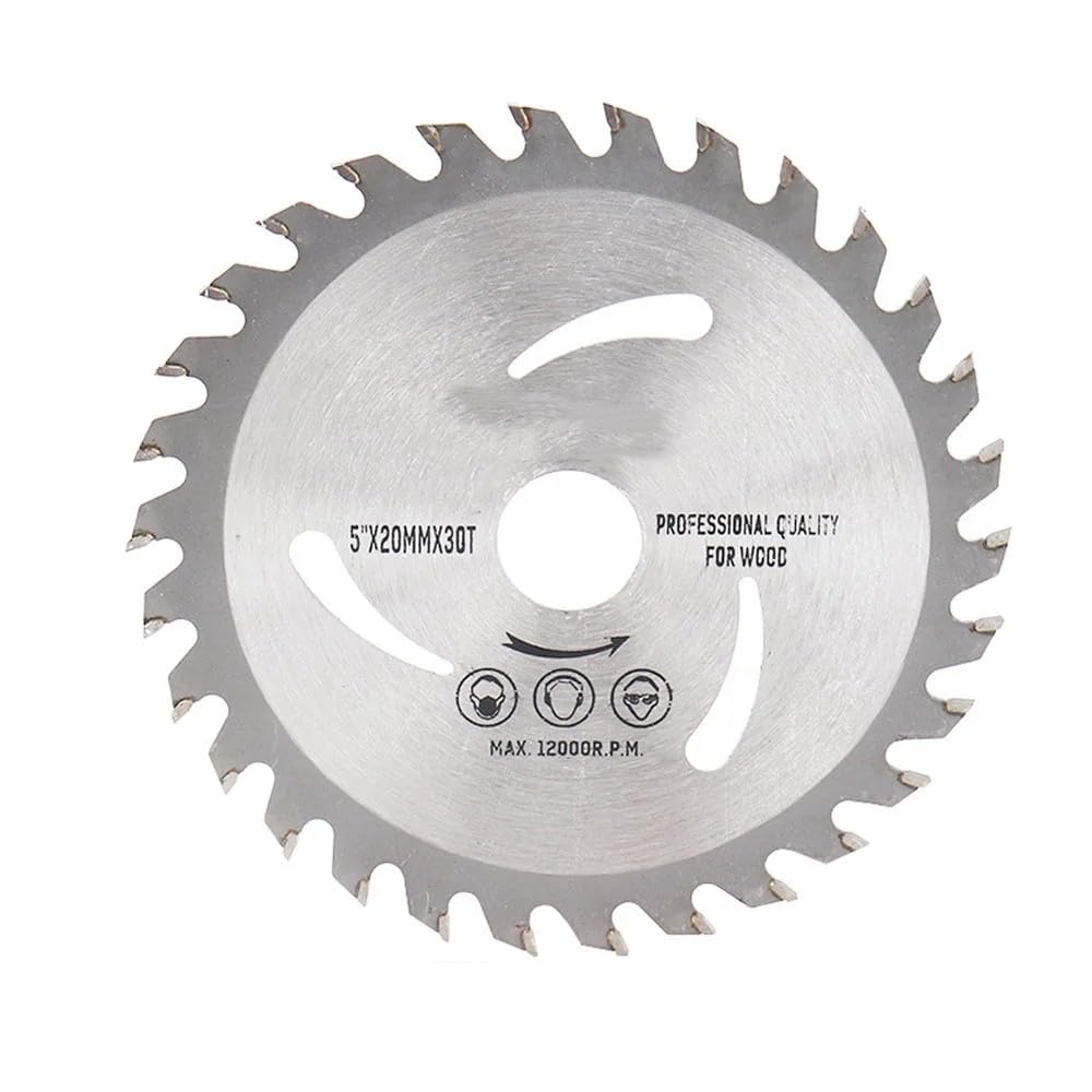 Hoja De Sierra Para Madera De 5 Pulgadas Y 125mm, Hoja De Sierra Circular 30T, Diámetro De 20mm Para Cortar Madera, Disco De Corte De Carburo De Plástico Para Carpintería,10 Piezas