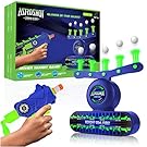 USA Toyz AstroShot Zero GSX Glow in The Dark Shooting Games - Compatible Nerf Target, Floating Ball Shooting Game for Kids with Foam Dart Toy Gun, 10 Floating Ball Targets, and 5 Flip Targets