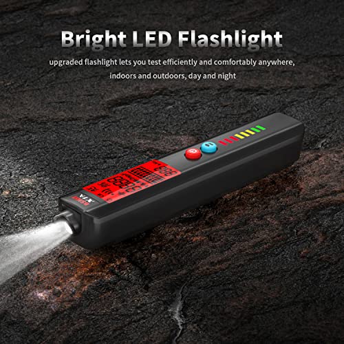 Bside Pen-Type Digital Multimeter Pocket Smart Voltmeter Capacitance Voltage Resistance Continuity Hz V-Alert Voltage Tester With Red Backlight For Electronic Maintenance #TOP3