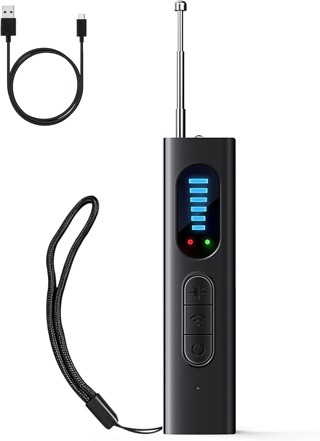 Rilevatore Microspie Professionale - Rilevatore Cimici e Microspie con Scansione GPS, Telecamere Nascoste e Dispositivi per Casa, Hotel, Ufficio | Sicurezza Antispia