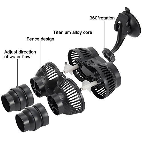 Hygger 43349-307 Submersible Aquarium Powerhead 2000Gph Fish Tank Wavemaker Circulation Pump thumb #2