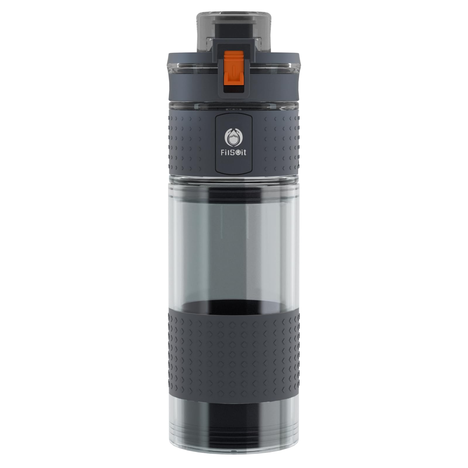 HISOIT Hiking Camping Water Filter Bottle Travel and Sports Survival Water Filtration Remove Chlorine and Odour 500ML/17OZ