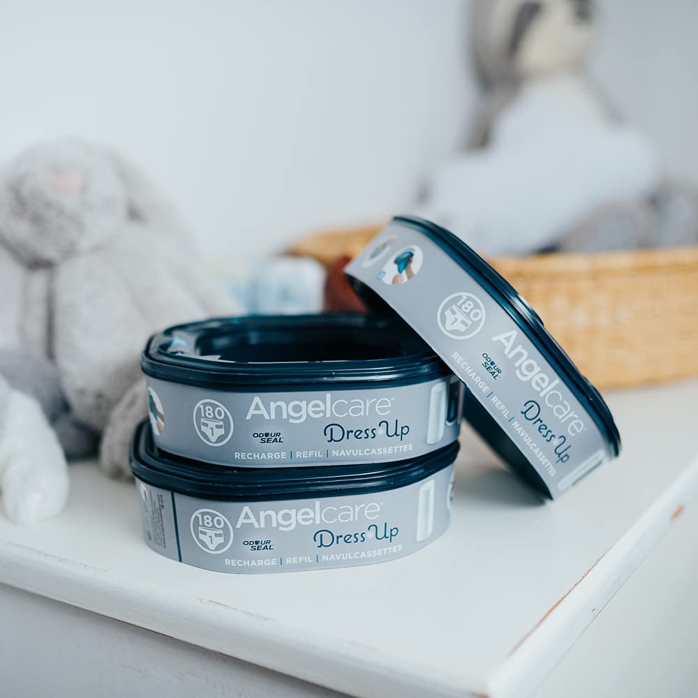 Angelcare Dress Up Octagon-Nachfüllpackung, für Becken, Menge frei wählbar 3 Stücke & Pampers Sensitive Baby Feuchttücher, 1200 Tücher (15 x 80) ohne Duft, für eine sanfte und weiche Reinigung