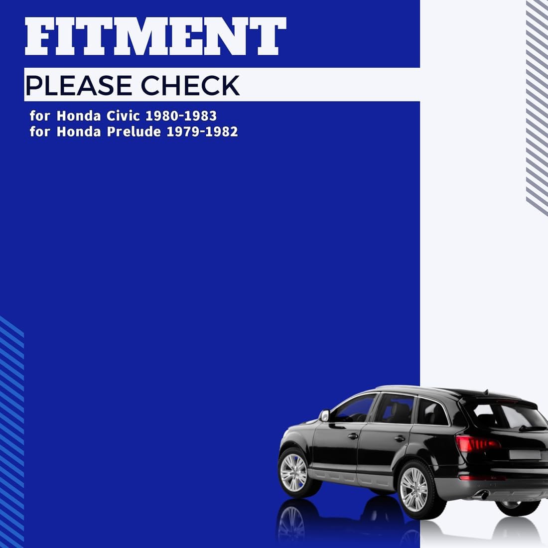 Rear Upper Shock Mount Automotive replacement Shock Mounting Kits 2PCS for Honda Prelude 1.8L 1979 1980 1981 1982, for Honda Civic 1.3L 1980 1981 1982 1983