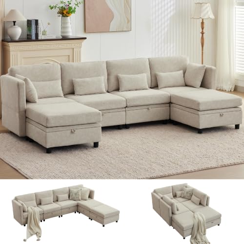 Korser 112" Modular Storage Sectional
