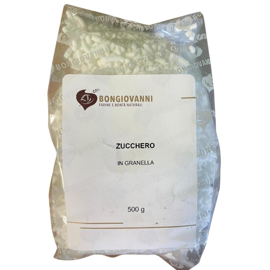 Bongiovanni farine e bonta' naturali zucchero in granella - 500 g 500 g (confezione da 1)