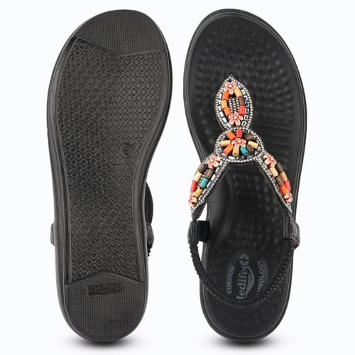 Image of Medifeet SoftStep Boho Chic Sandals - Pain-Free Fashion Walking | Style Without Sacrificing Comfort