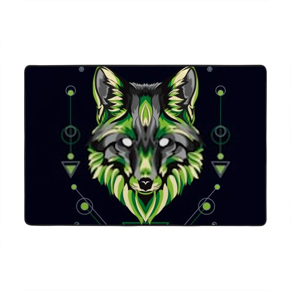 Tapis loup vert Ruchen pour éviter le sol froid grâce au velours corail