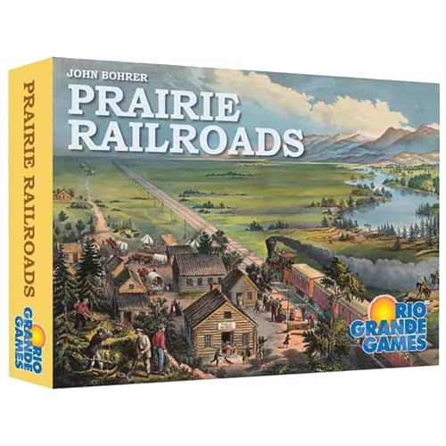 Rio Grande Games: Prairie Railroads Strategy Board Game, Railway Investment Auction, 3-5 Players, 60 Min