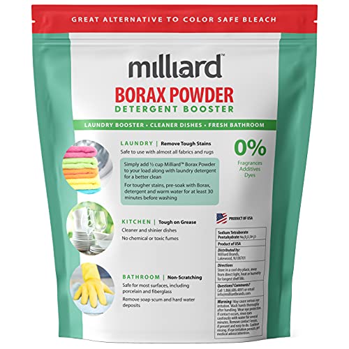 image for Milliard Borax Powder Laundry Booster, Pure Natural Multipurpose Clean