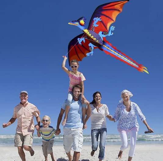 Cerf-volant Fafeicy pour enfants et adultes - 1,6m de long - Activités