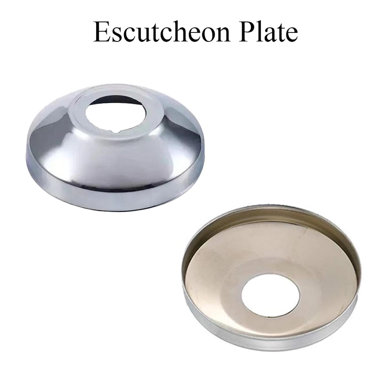 2 pezzi rosette in acciaio inox, piastre di copertura per rubinetti doccia, accessori decorativi per rubinetti, coperture flangia per lavelli e lavandini