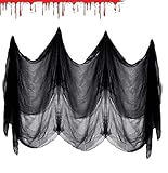 Photo Gallery ahydfsr garza nera per halloween, 200 x 1000 cm panno raccapricciante nero spaventoso, tessuto decorativo spaventoso halloween, feste di halloween garza per feste di casa stregata Photo Gallery ahydfsr garza nera per halloween, 200 x 1000 cm panno raccapricciante nero spaventoso, tessuto decorativo spaventoso halloween, feste di halloween garza per feste di casa stregata