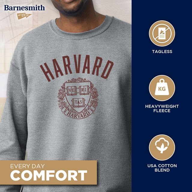 Image of Ivysport Crewneck Sweatshirt for College, Heritage Logo, Color, Adult Unisex