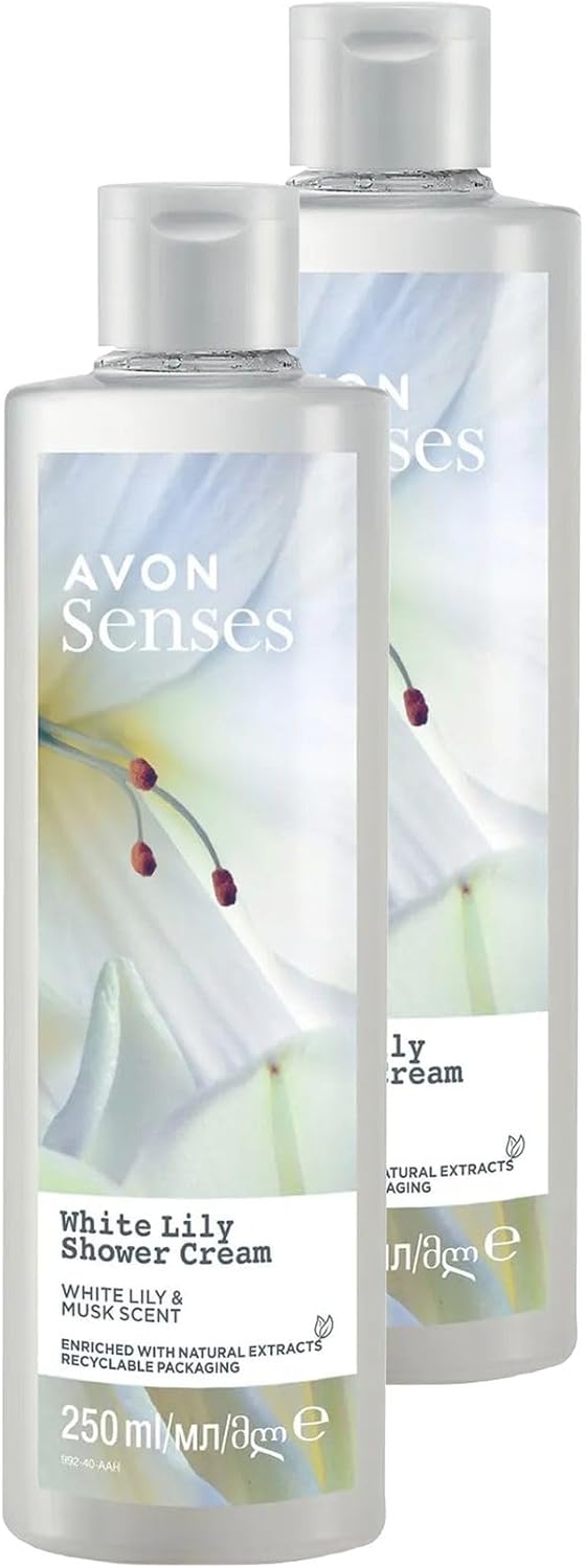 Avon Senses White Lily Beyaz Zambak Kokulu Duş Jeli 250 Ml. İkili Set