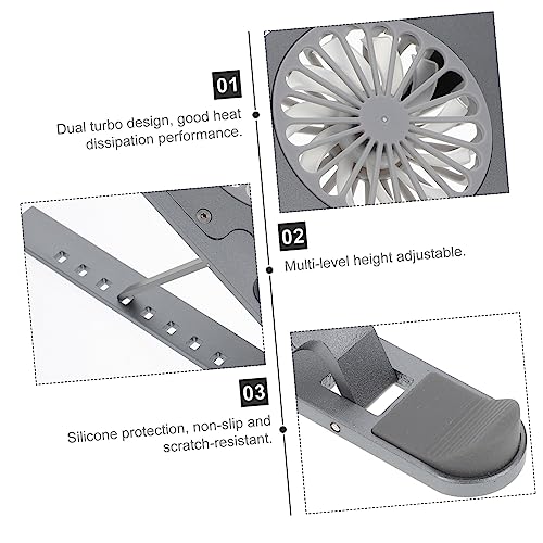 Gadpiparty base para laptop con cooler y soporte ajustable miniatura 5