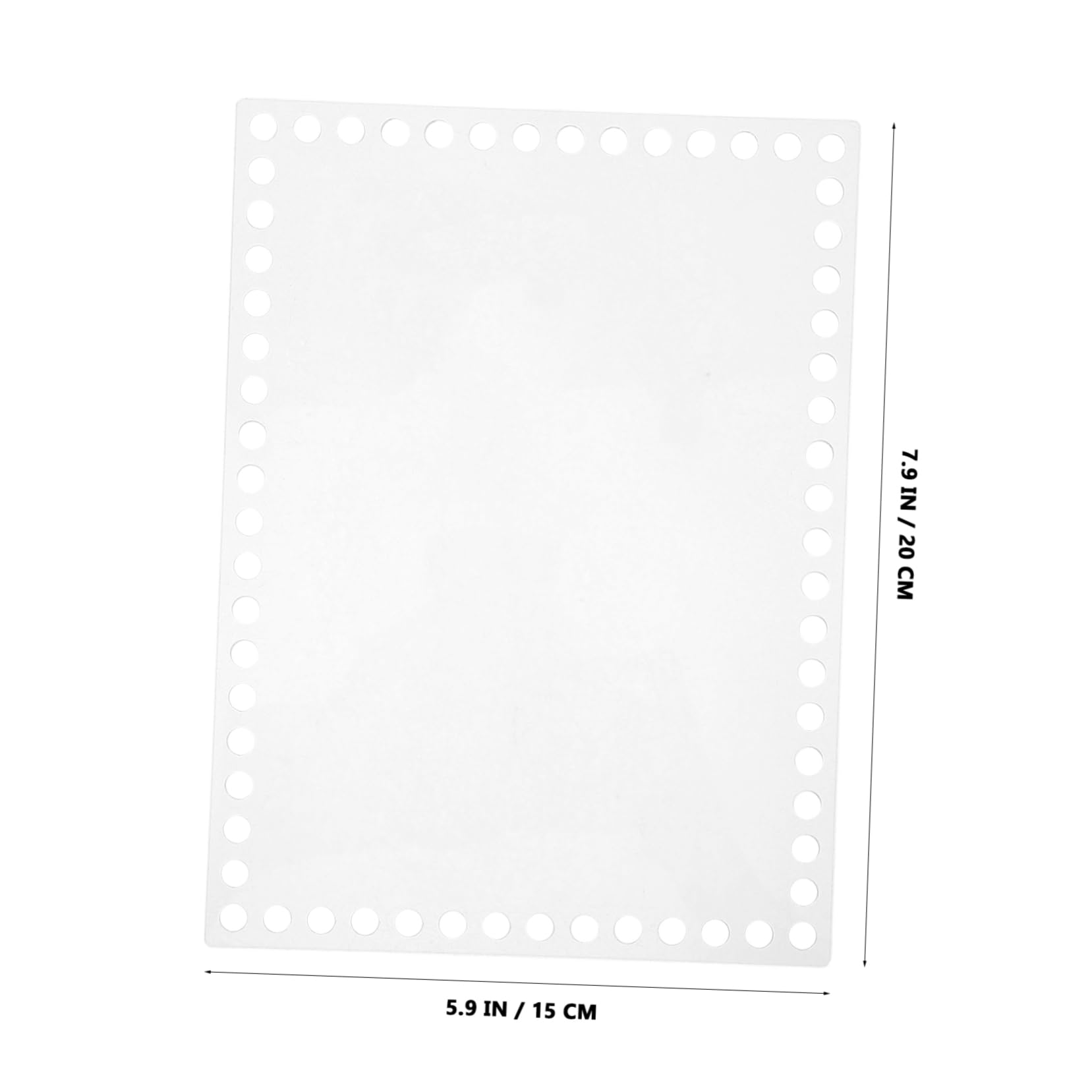 ERINGOGO Acrylic Weaving Base 20x15cm Craft Square Board for DIY Crochet and Basket Weaving