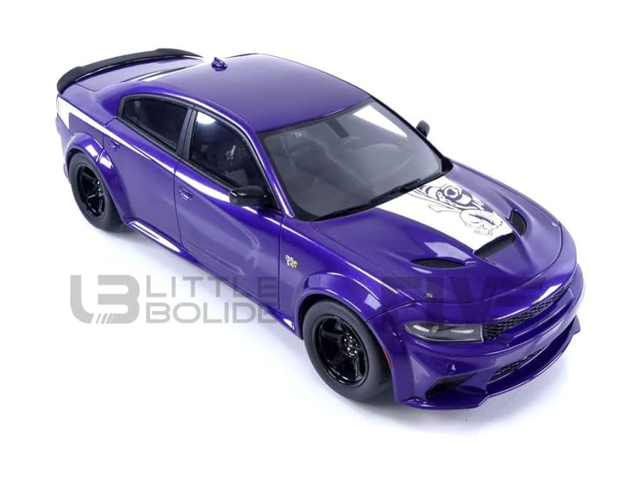 自動車 GT Spirit 1/18 2023 Dodge Charger GT-SPIRIT 1:18 Dodge Charger Super Bee year 2023 purple