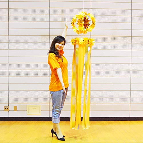 七夕　吹き流し(オレンジ) 吹き流し 100cm（オレンジ色） - HOBBYNET