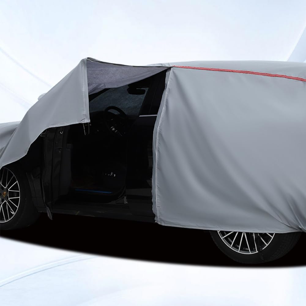 Autohoes voor Volvo S60 (2020-2022), Sedanhoes, Dekzeil, Waterdicht/ Stofdicht/krasbestendige auto/Duurzaam/Ademend/UV-bescherming,Silver-plus- 210d-oxford