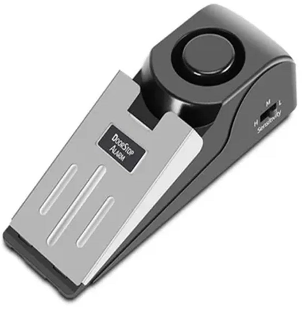 DIY Crafts 1, Upgraded Door Stop & Security Alarm, Wireless 120 Loud Entrance Alert Door Stopper Wedge Security Door Stopper Anti-Theft Alarm Doorstop Safety for Travel Home House Door Black Sil (1) (B0CN9G48HX) Amazon Price History, Amazon Price Tracker